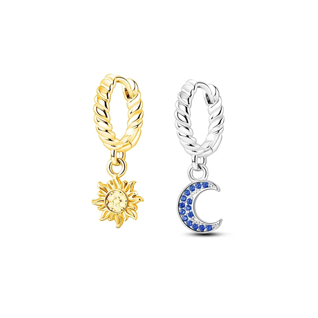 Double Hoop Bow Sun Moon Fit O - огляд і ціна Tie Clip Silver